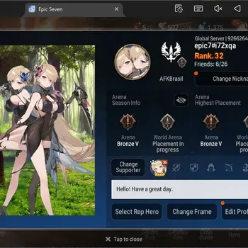 Epic Seven Accounts Starter Global Unverif |Starter|4 ML(RNL,LC Bellona,SB Aramintha,L Chermia)|PoH+Bless ON|Stigma 93K|SS