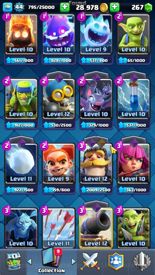 Clash Royale Accounts Lvl 44|Trophy 8585|KTL 14|Limited Skin|Card 119| 1 image 5