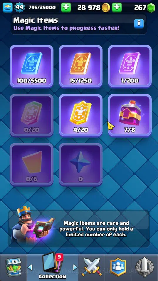 Clash Royale Accounts Lvl 44|Trophy 8585|KTL 14|Limited Skin|Card 119| 1 image 8