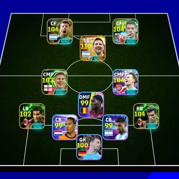 eFootball Accounts Legends & Iconic Players 3180+ Team I Messi 110 I Suarez 105 I Odegaard 104 I Maldini 105 I Aguero 105 I