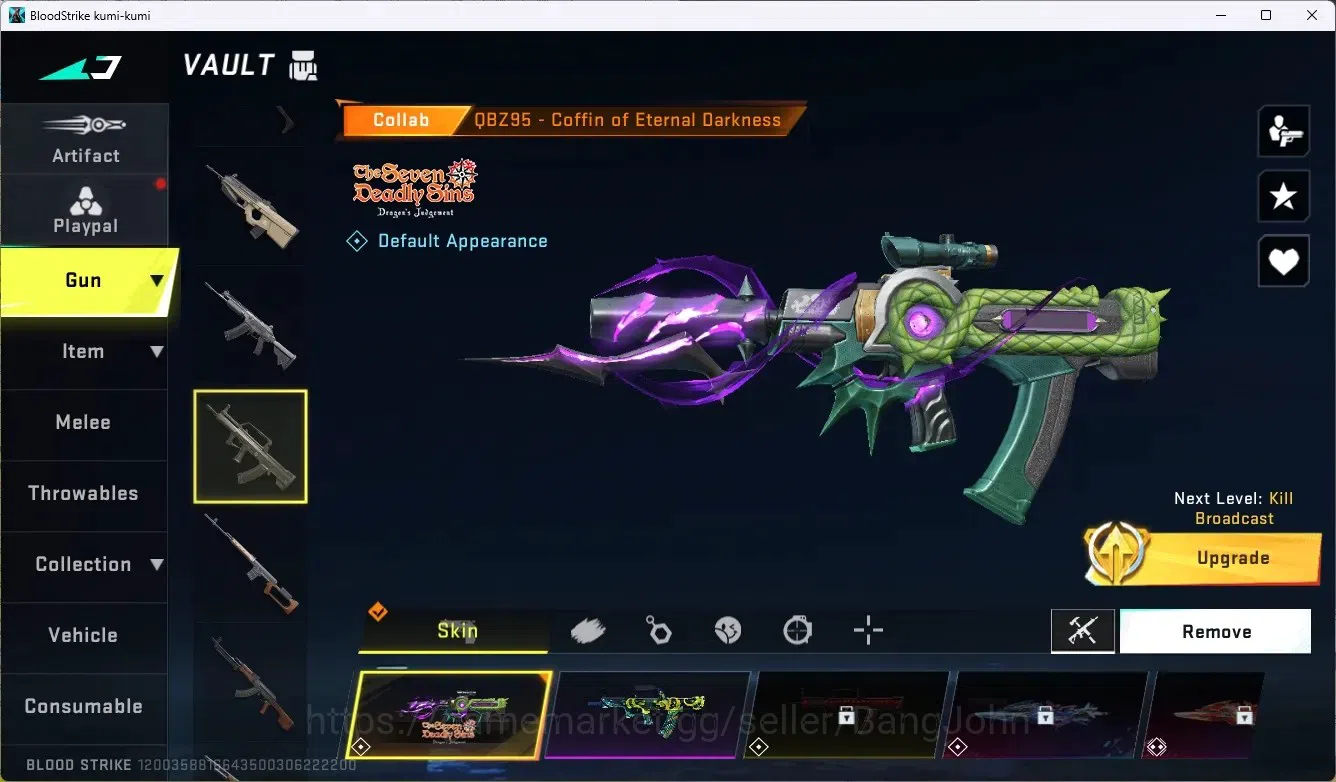 Blood Strike Accounts ASIA |1 ETERNAL DESERT|4 COLLAB GUN (2 TR,2 7DS)|1 image 12