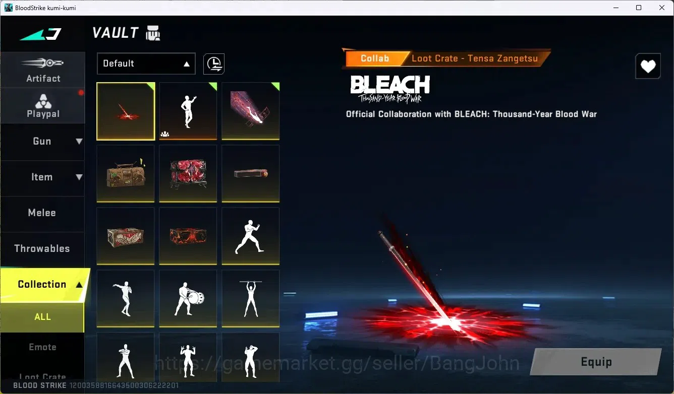Blood Strike Accounts ASIA |1 ETERNAL DESERT|4 COLLAB GUN (2 TR,2 7DS)|1 image 17