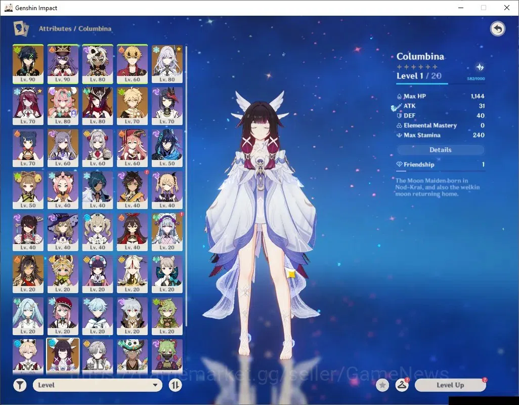 Genshin Impact Accounts ASIA|AR55|4 Limited + 4 (*5Weapon)|Skirk,Varesa,Ch image 6