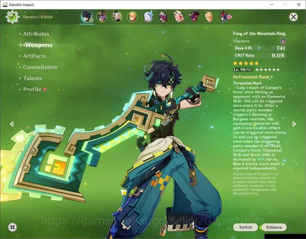 Genshin Impact Accounts ASIA|AR55|4 Limited + 4 (*5Weapon)|Skirk,Varesa,Ch image 7