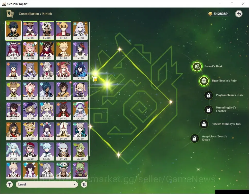 Genshin Impact Accounts ASIA|AR55|4 Limited + 4 (*5Weapon)|Skirk,Varesa,Ch image 8