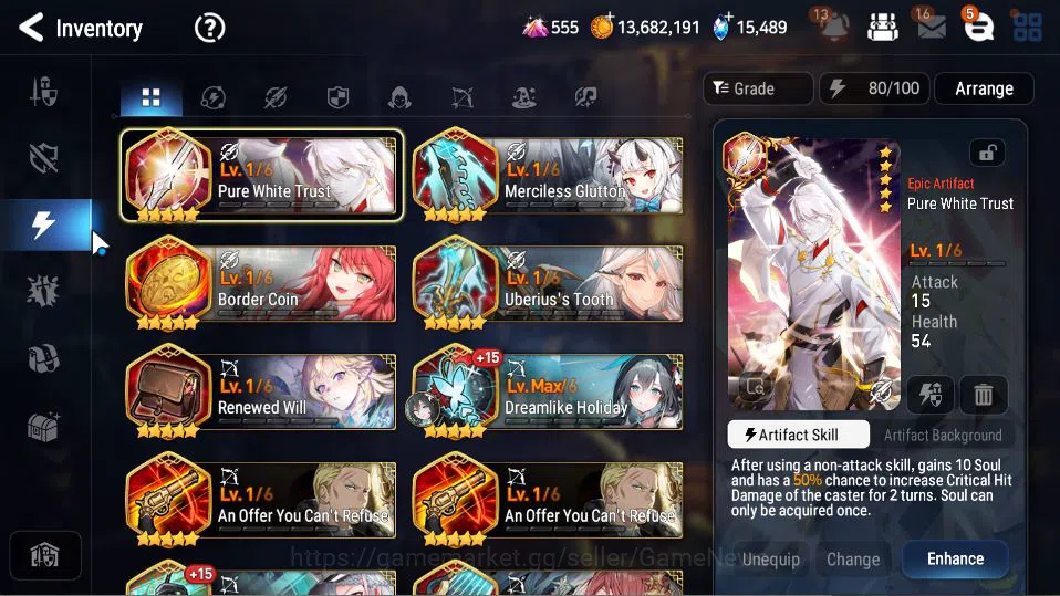 Epic Seven Accounts GLOBAL Unverif|New Era|9 ML(LOT Scales, BoRunka, S image 12