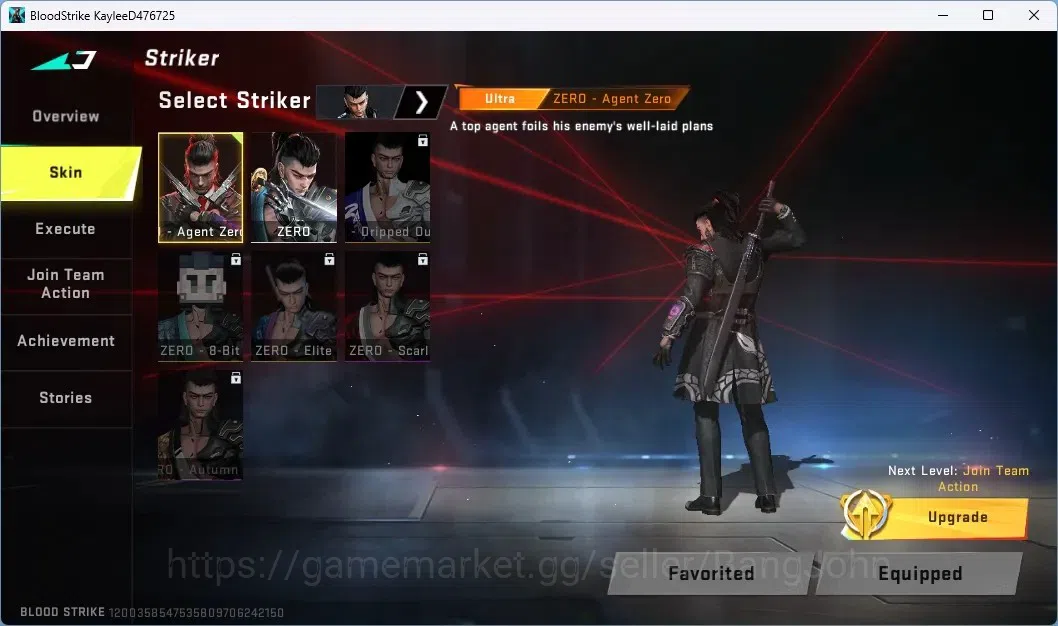 Blood Strike Accounts ASIA |1 Ultra Striker:Zero-Agent Zero|2 Legendary image 7