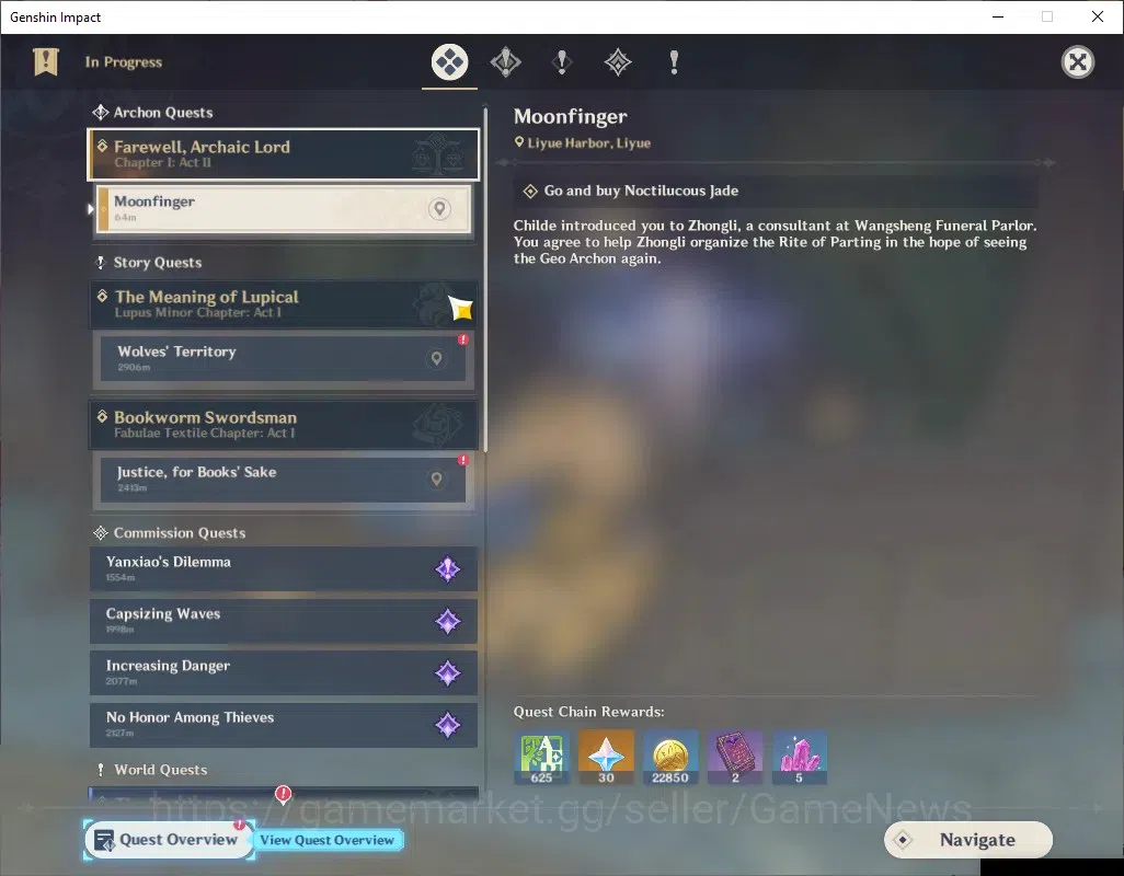 Genshin Impact Accounts ASIA|AR 37|5647 Primogem|1 Limited + 1 (*5Weapon)| image 13