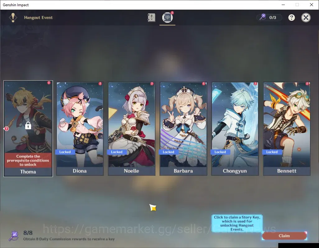 Genshin Impact Accounts ASIA|AR 37|5647 Primogem|1 Limited + 1 (*5Weapon)| image 15