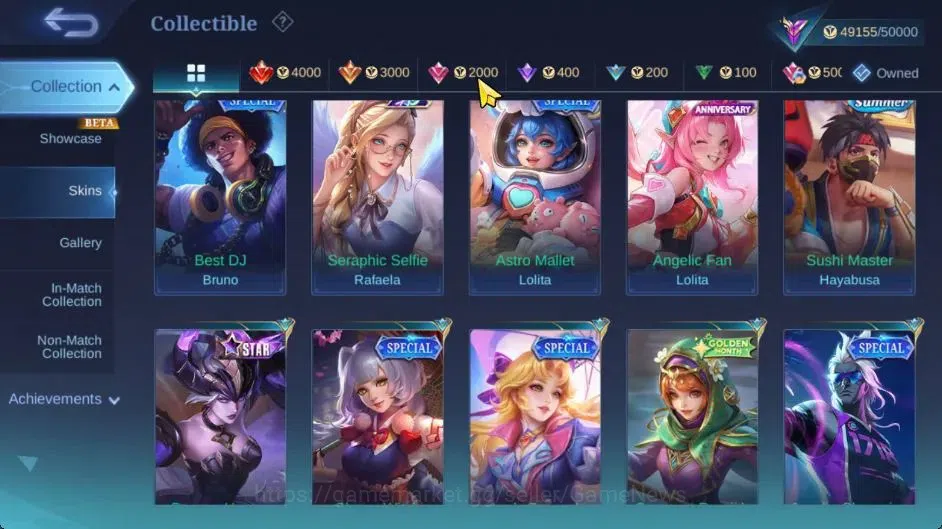 Mobile Legends: Bang Bang Accounts Hero 100|Skin 211|High Immo 444|Recal Abysal Thund image 11