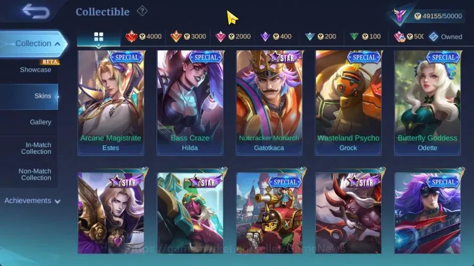 Mobile Legends: Bang Bang Accounts Hero 100|Skin 211|High Immo 444|Recal Abysal Thund image 12