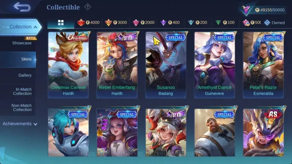 Mobile Legends: Bang Bang Accounts Hero 100|Skin 211|High Immo 444|Recal Abysal Thund image 14