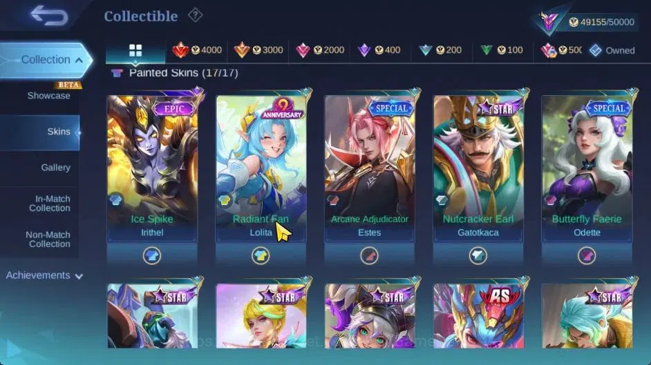 Mobile Legends: Bang Bang Accounts Hero 100|Skin 211|High Immo 444|Recal Abysal Thund image 17