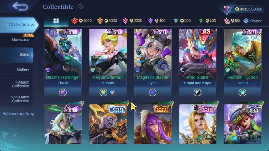 Mobile Legends: Bang Bang Accounts Hero 100|Skin 211|High Immo 444|Recal Abysal Thund image 18