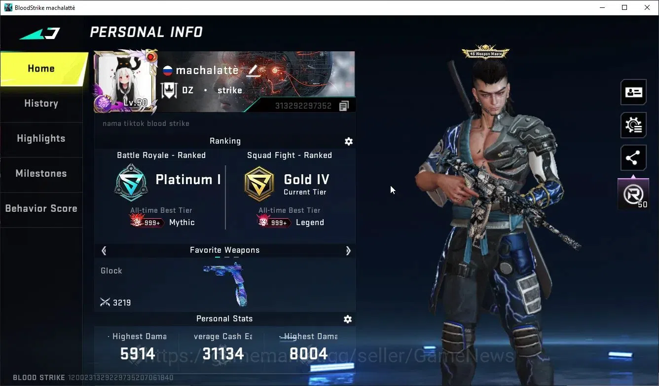 Blood Strike Accounts ASIA|14 ULTRA[Nova,JET,M4A1,Vector,P90,UMP45,Etc]| image 2