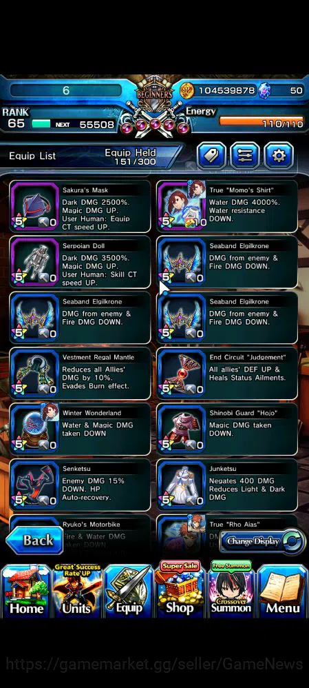 Grand Summoners Accounts Global|Rank 65|19 Ascend|SayakaTW,EmiyaTW,Summer M image 9