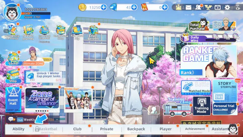 Kuroko's Basketball Street Rivals Accounts SEA SV 46|Lv15|Zone Atshushi,Taiga Kagami,Shinji K image 2