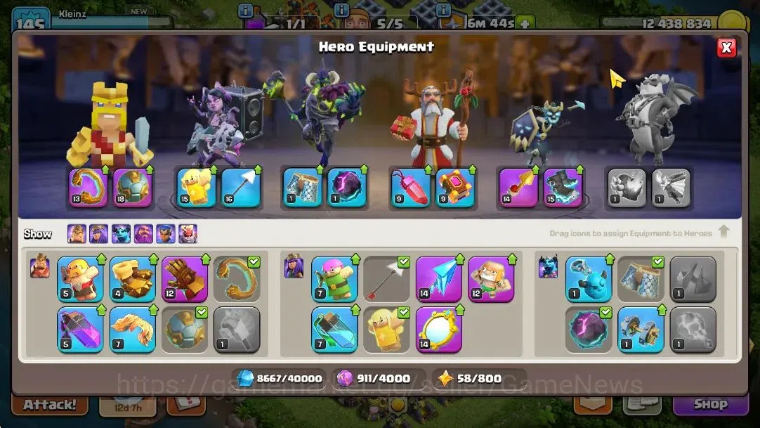 Clash of Clans Accounts TH 14-BH 8|LV 145|Limit Skin|HH 8|BK 65,AQ 78,GW 5 image 14