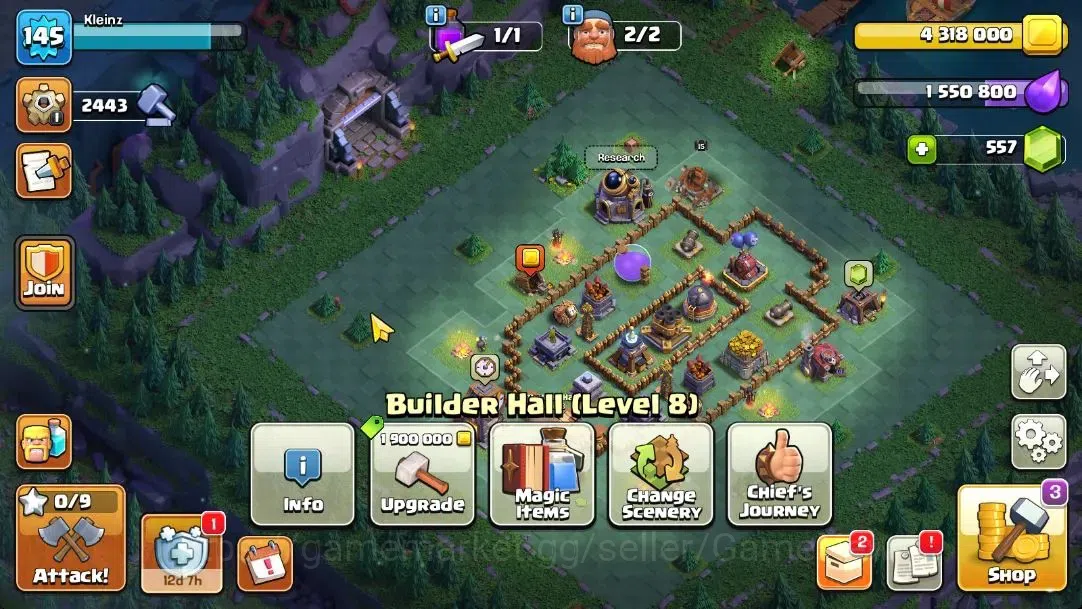 Clash of Clans Accounts TH 14-BH 8|LV 145|Limit Skin|HH 8|BK 65,AQ 78,GW 5 image 6