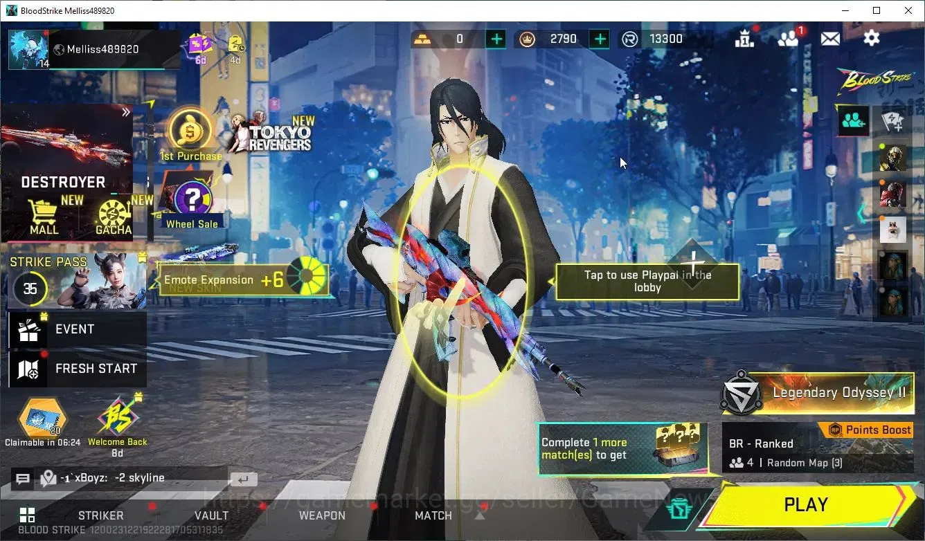 Blood Strike Accounts ASIA|Collab Bleach ETHAN|2 ULTRA[KAG-6 Soulblase,I image 1