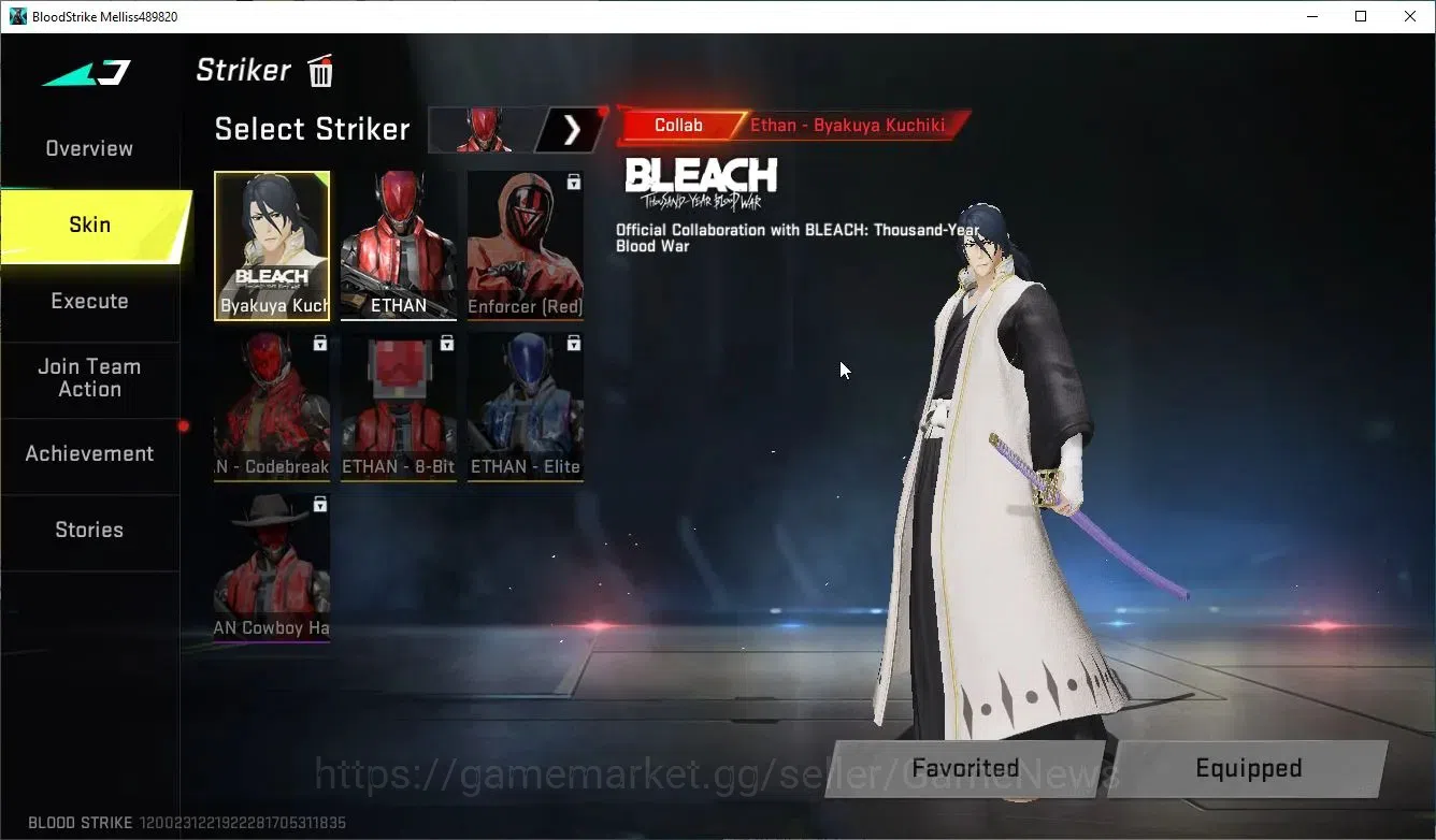 Blood Strike Accounts ASIA|Collab Bleach ETHAN|2 ULTRA[KAG-6 Soulblase,I image 3