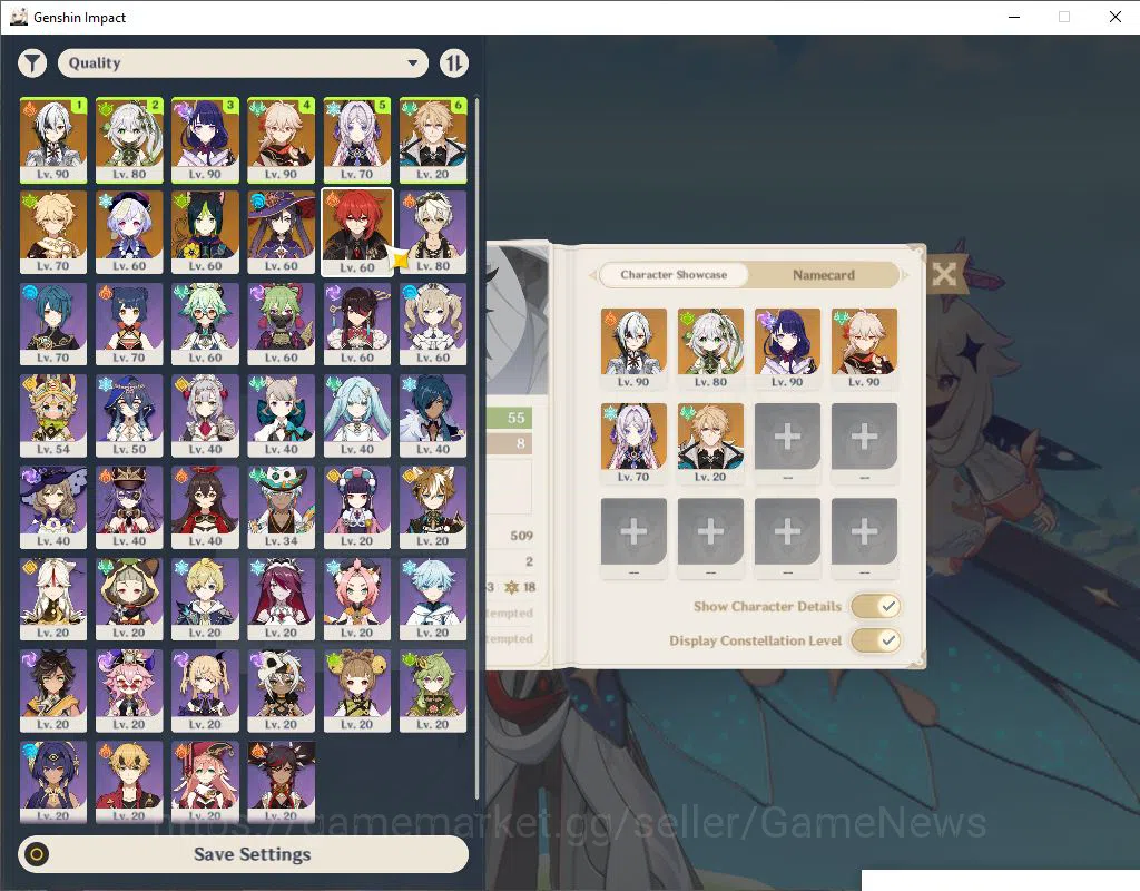 Genshin Impact Accounts Asia|AR 55|6 Limited 3(*5Weapon)| Varka,Arlecchino image 2