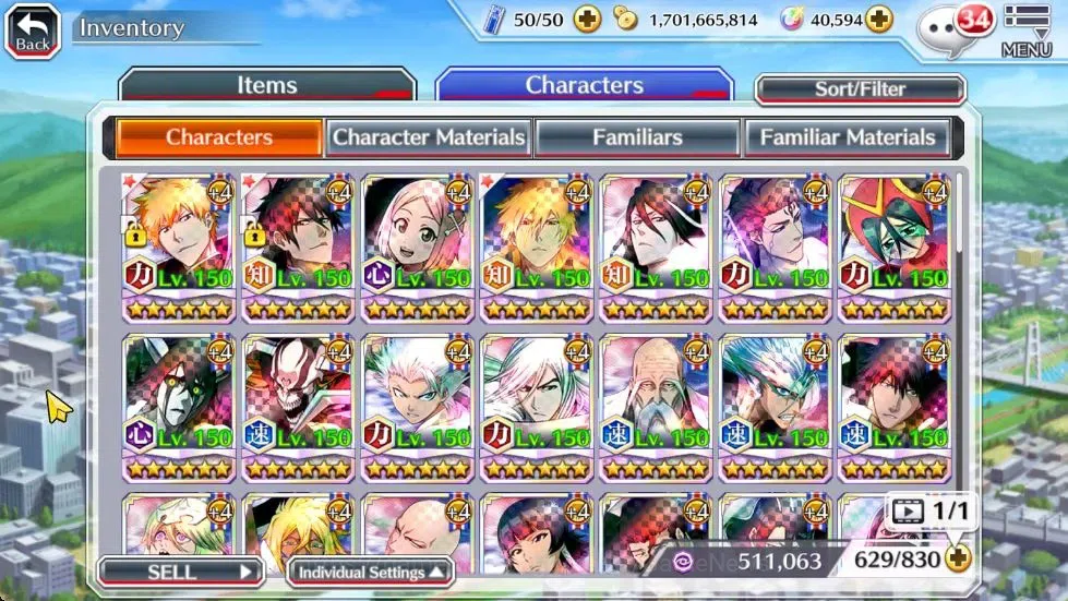 Bleach: Brave Souls Accounts Others [GLOBAL]|40K Orb|2 Ichigo Renewed,TYBW25 Yachiru,10th Anniv Ichigo,Renewed 10