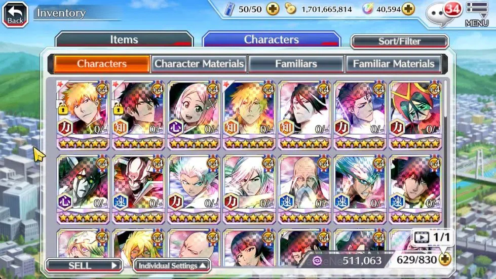 Bleach: Brave Souls Accounts Others [GLOBAL]|40K Orb|2 Ichigo Renewed,TYBW25 Yachiru,10th Anniv Ichigo,Renewed 11