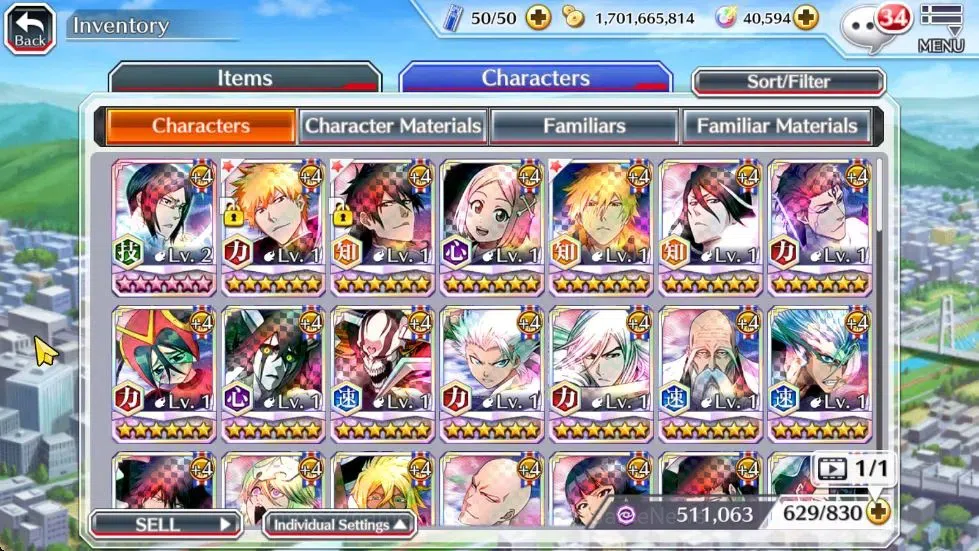 Bleach: Brave Souls Accounts Others [GLOBAL]|40K Orb|2 Ichigo Renewed,TYBW25 Yachiru,10th Anniv Ichigo,Renewed 12