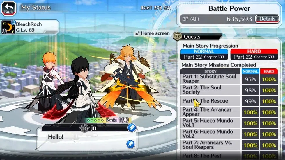 Bleach: Brave Souls Accounts Others [GLOBAL]|40K Orb|2 Ichigo Renewed,TYBW25 Yachiru,10th Anniv Ichigo,Renewed 4