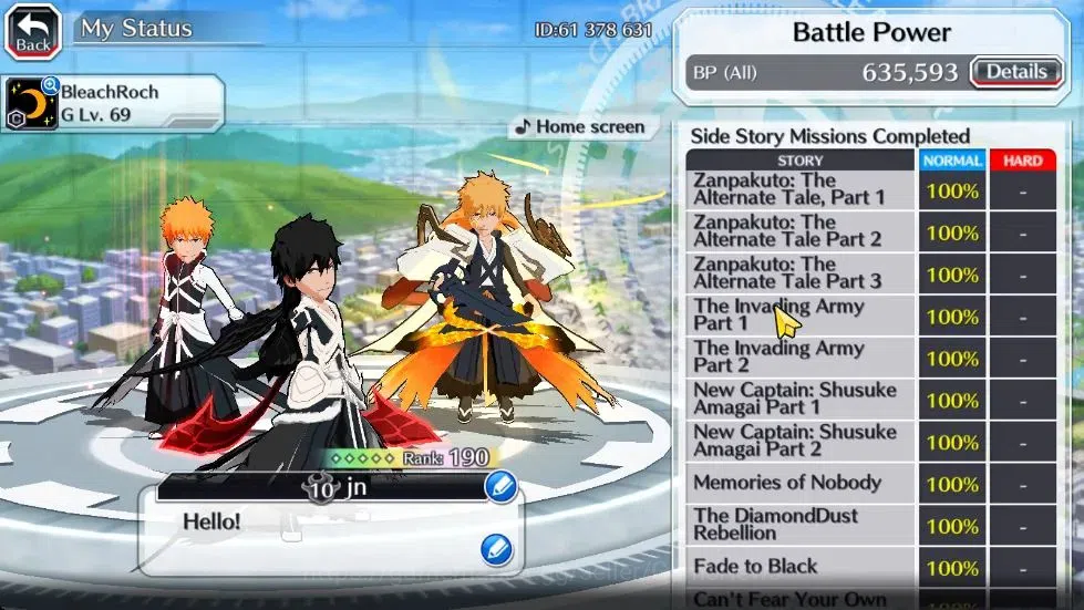 Bleach: Brave Souls Accounts Others [GLOBAL]|40K Orb|2 Ichigo Renewed,TYBW25 Yachiru,10th Anniv Ichigo,Renewed 6