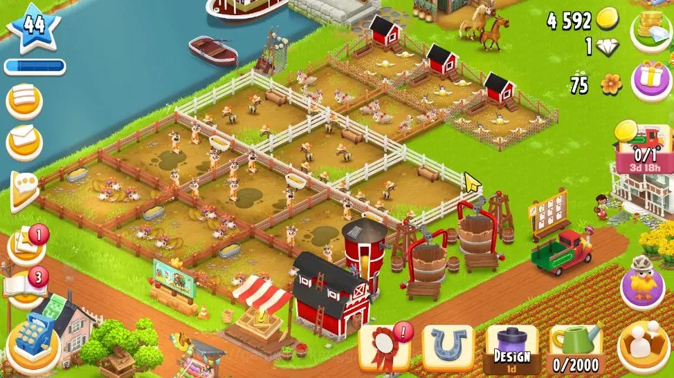 Hay Day Accounts Lvl 44 | Silo Storage 1000 + Barn Storage 1050 | L image 2