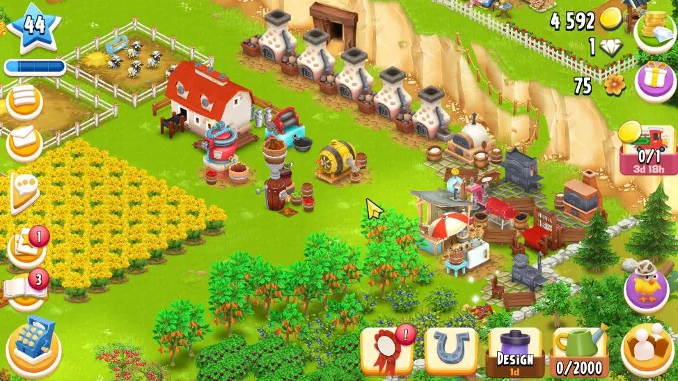 Hay Day Accounts Lvl 44 | Silo Storage 1000 + Barn Storage 1050 | L image 4