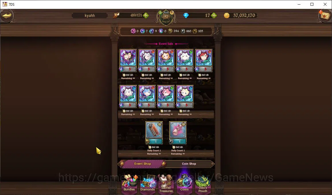 The Seven Deadly Sins: Grand Cross Accounts Global2M CC|3 LR+5 UR+ Collab ReZero|Helbram,Subar image 9