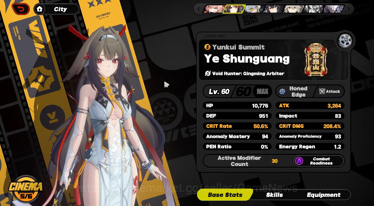 Zenless Zone Zero Accounts Others ASIA|IK 56||4 Limited YSG Premium Team [(Ye Sunguang M5,Sunna,PyroisM2)+SIGN,Zhao]|All 7