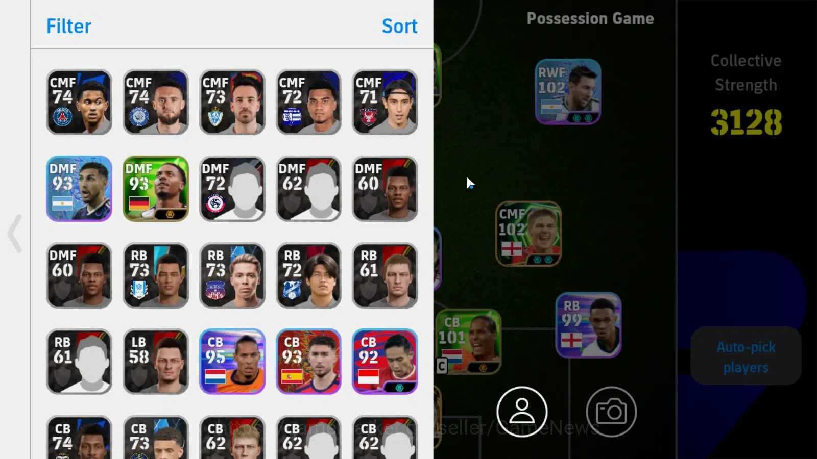 eFootball Accounts Android|Big Time Gianlugi Buffon,Epic Steven Gerra image 3