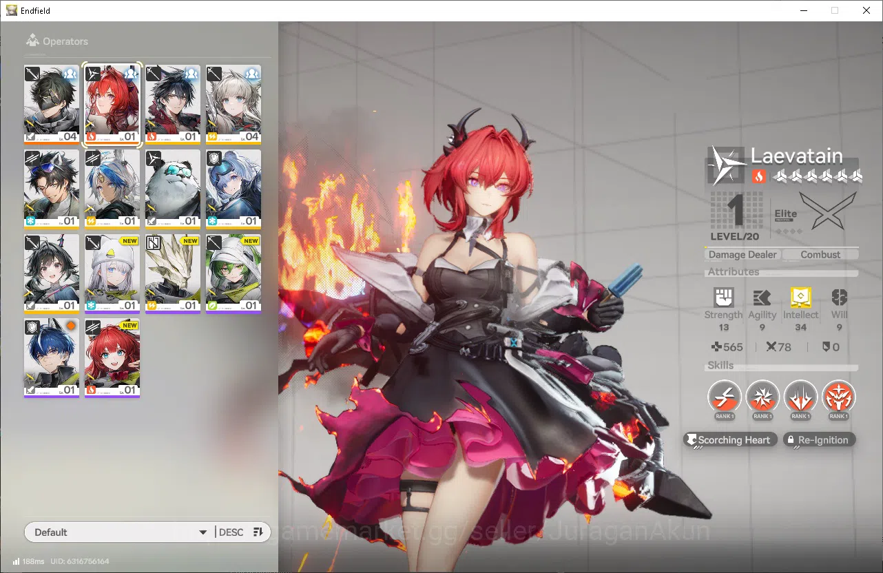 Arknights: Endfield Accounts NA/EU Lv2|Day 2 Login|1 Meta SSR (LaevatainP1)+7SR image 1