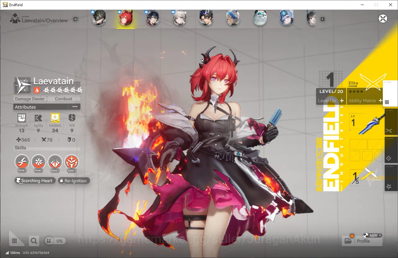 Arknights: Endfield Accounts NA/EU Lv2|Day 2 Login|1 Meta SSR (LaevatainP1)+7SR image 2