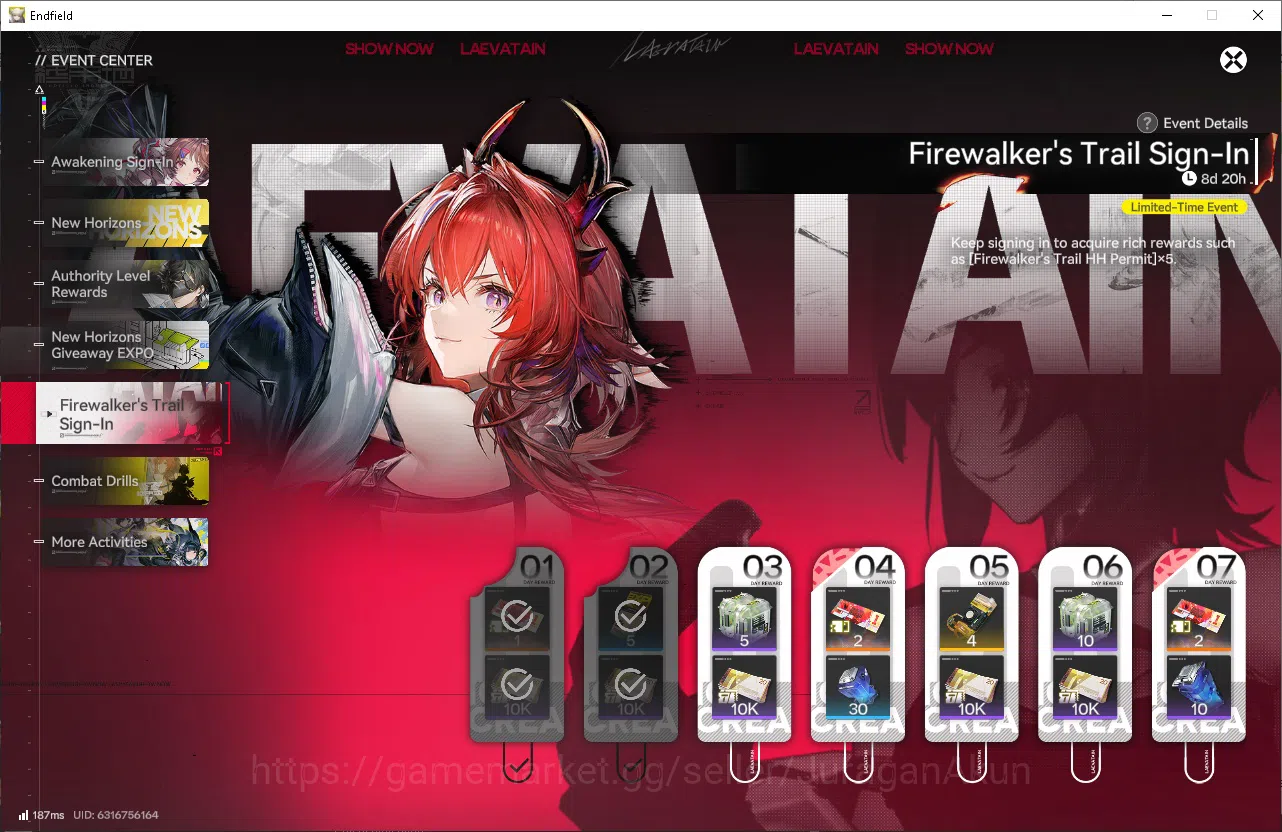 Arknights: Endfield Accounts NA/EU Lv2|Day 2 Login|1 Meta SSR (LaevatainP1)+7SR image 8