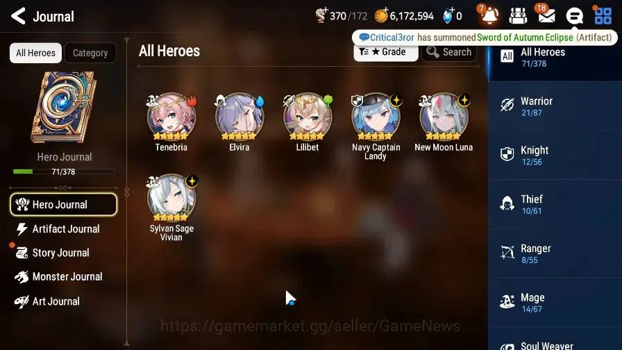 Epic Seven Accounts GLOBAL Unverif|New Era|3 ML(NM Luna,NC Landy,SS Vi image 6