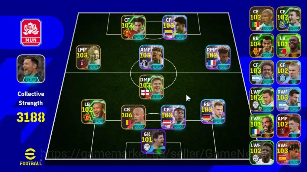 eFootball Accounts Legends & Iconic Players Android|Epic Vincent Kompany,Cafu,Ruud v Nistelrooij,Gabriel Batitusta,Dirk 1