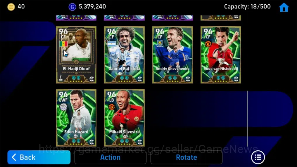 eFootball Accounts Legends & Iconic Players Android|Epic Vincent Kompany,Cafu,Ruud v Nistelrooij,Gabriel Batitusta,Dirk 7