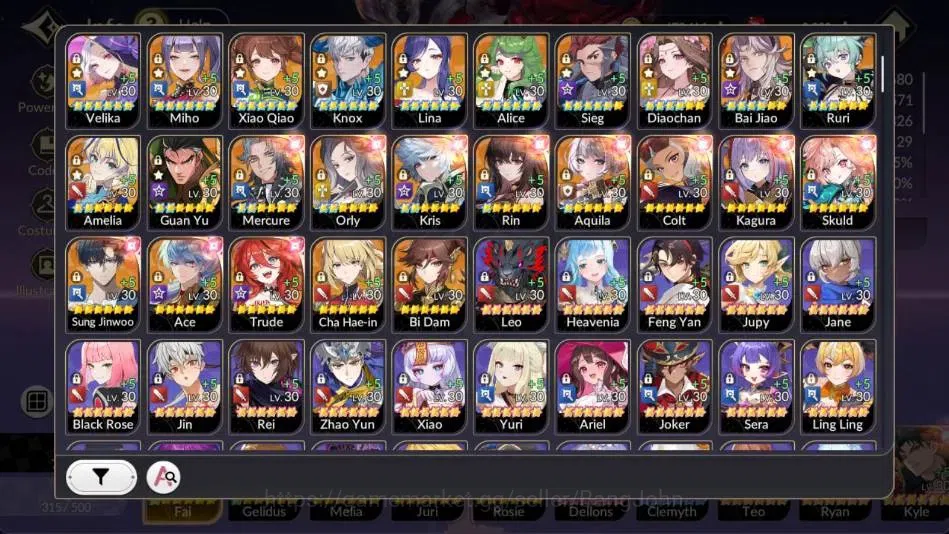 Seven Knights Re:Birth Accounts Global |5 EX7 (Fai,Juri,Roise,Gelidus,Melia)|42 TC image 3