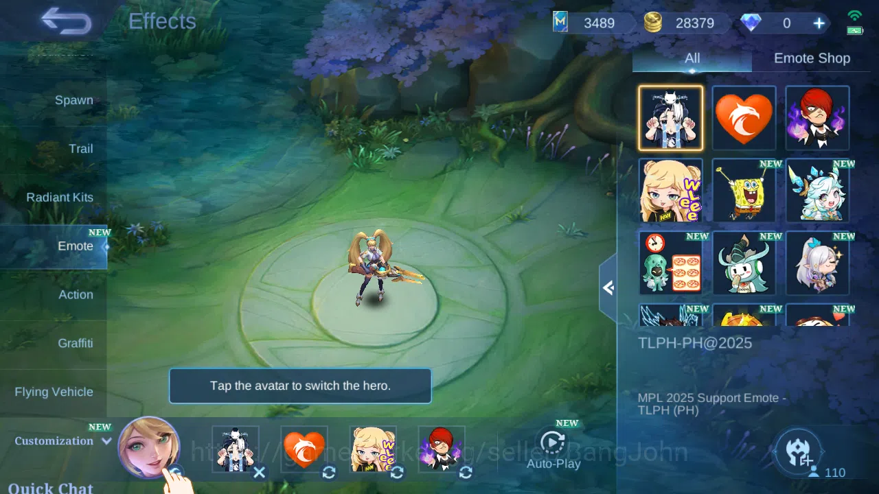 Mobile Legends: Bang Bang Accounts Others Hero 110 | skin 201 | sanrio angela | sanrio floryn | all star moskov | luckybox 10