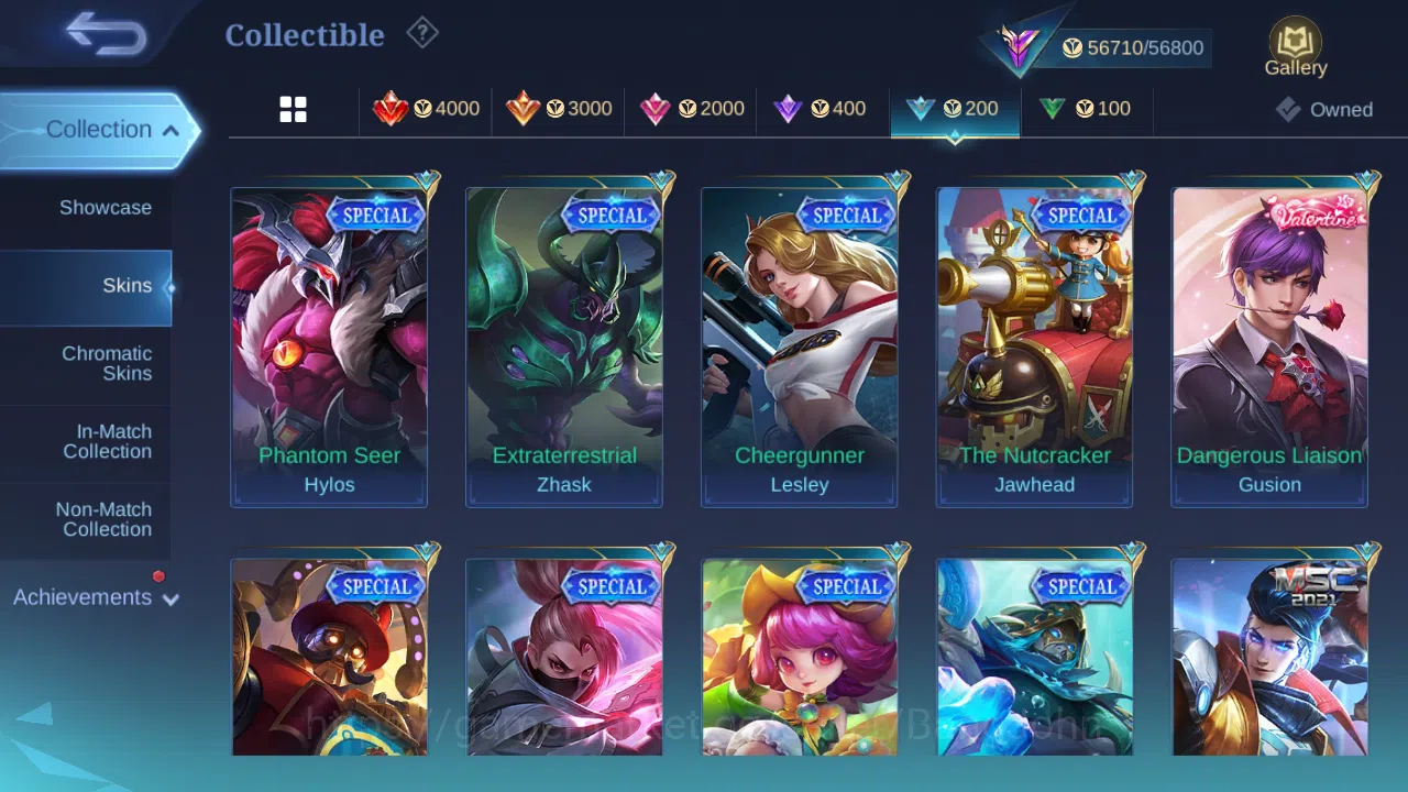 Mobile Legends: Bang Bang Accounts Others Hero 110 | skin 201 | sanrio angela | sanrio floryn | all star moskov | luckybox 18