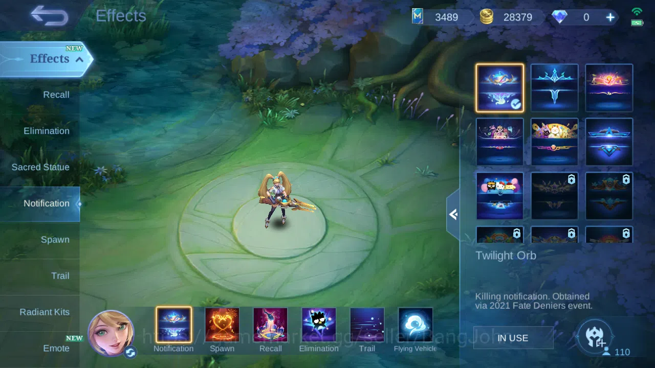 Mobile Legends: Bang Bang Accounts Others Hero 110 | skin 201 | sanrio angela | sanrio floryn | all star moskov | luckybox 8