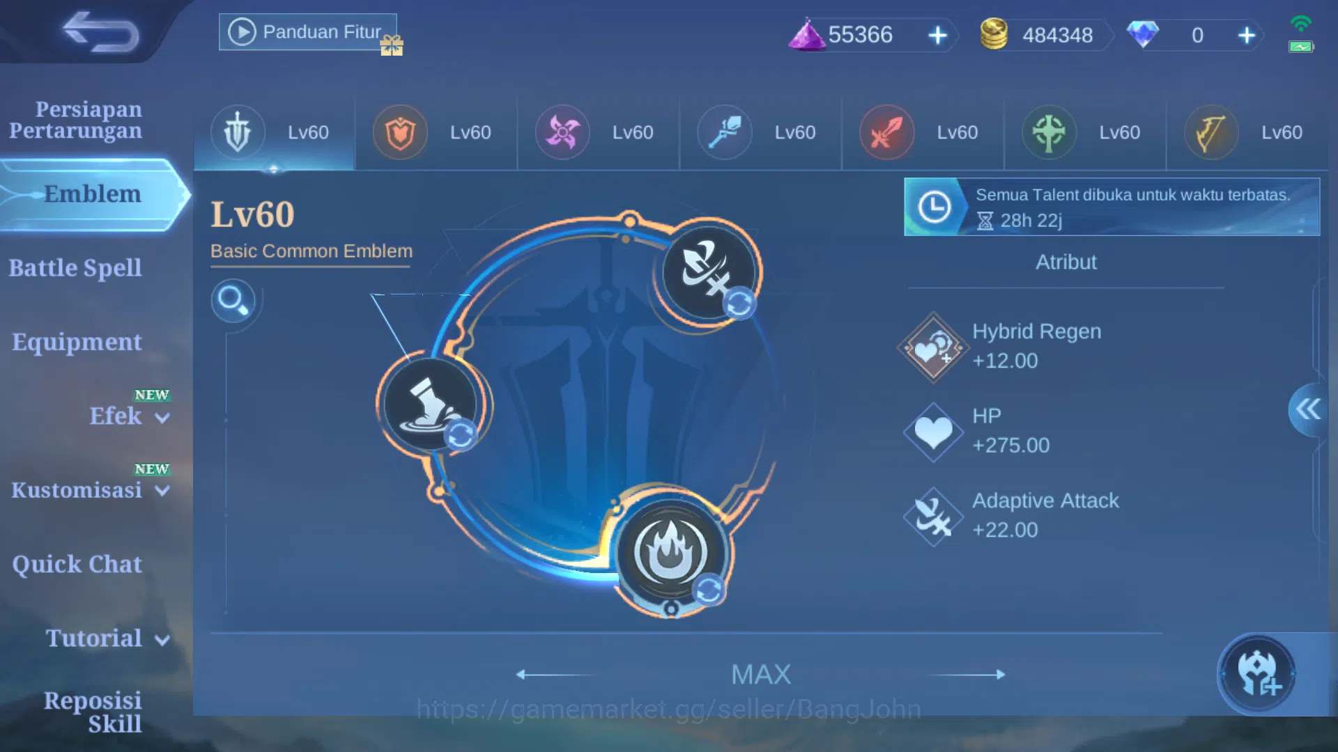 Mobile Legends: Bang Bang Accounts Hero 127 | Skin 345 | Legend Gusion, Miya | Transf image 12