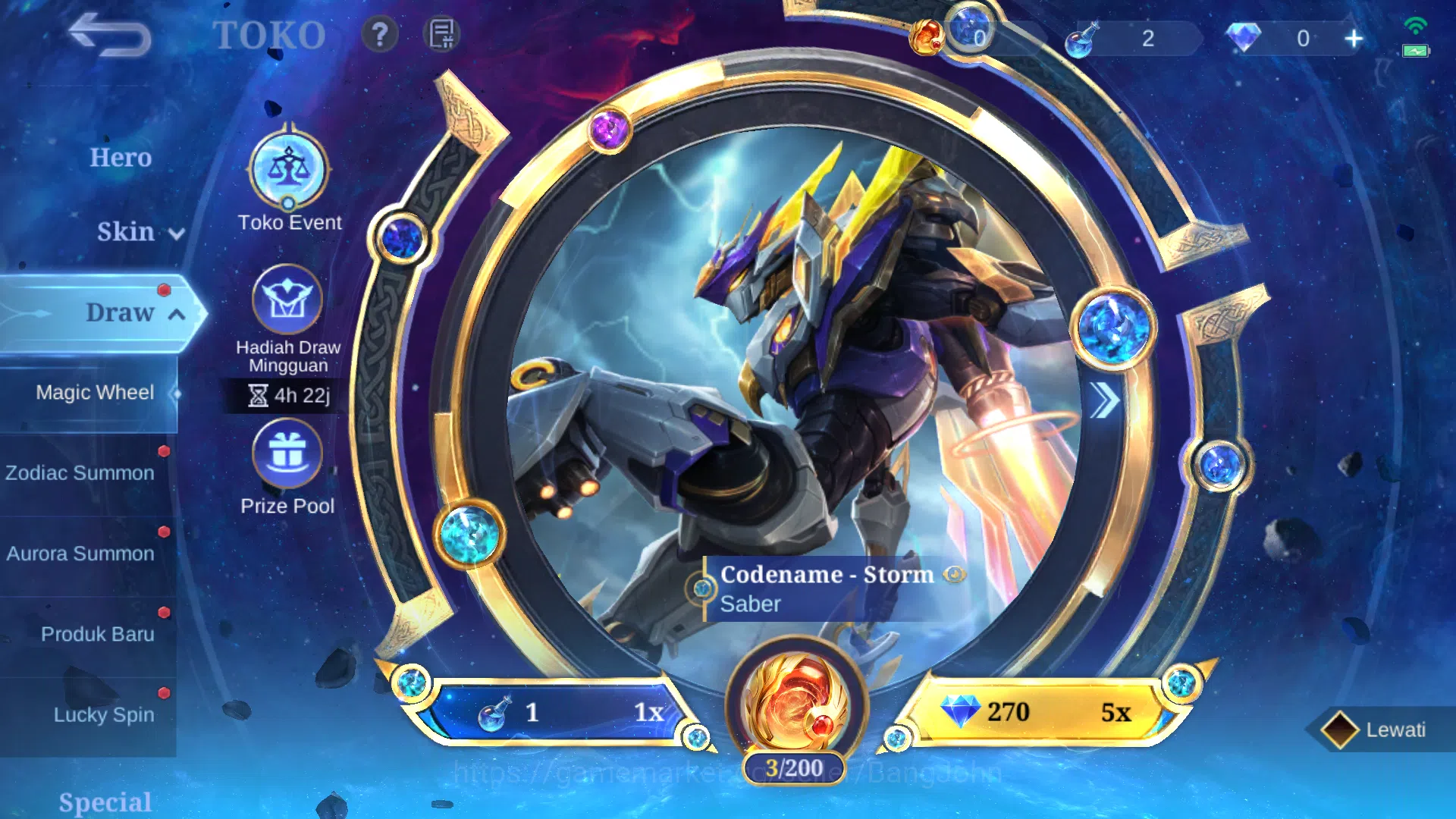 Mobile Legends: Bang Bang Accounts Hero 127 | Skin 345 | Legend Gusion, Miya | Transf image 15