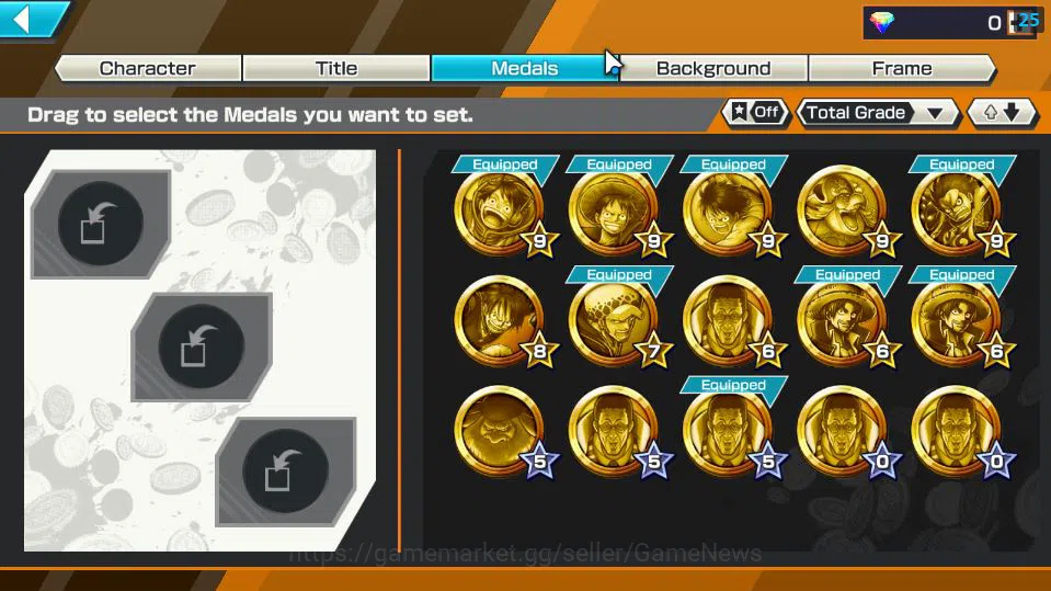 One Piece Bounty Rush Accounts Mid-Tier Global|4 EX|5 Elder St.Saturn,TFE Marshal D.Teach,BP Kuzan,AMS[Borsalino]|Rank
