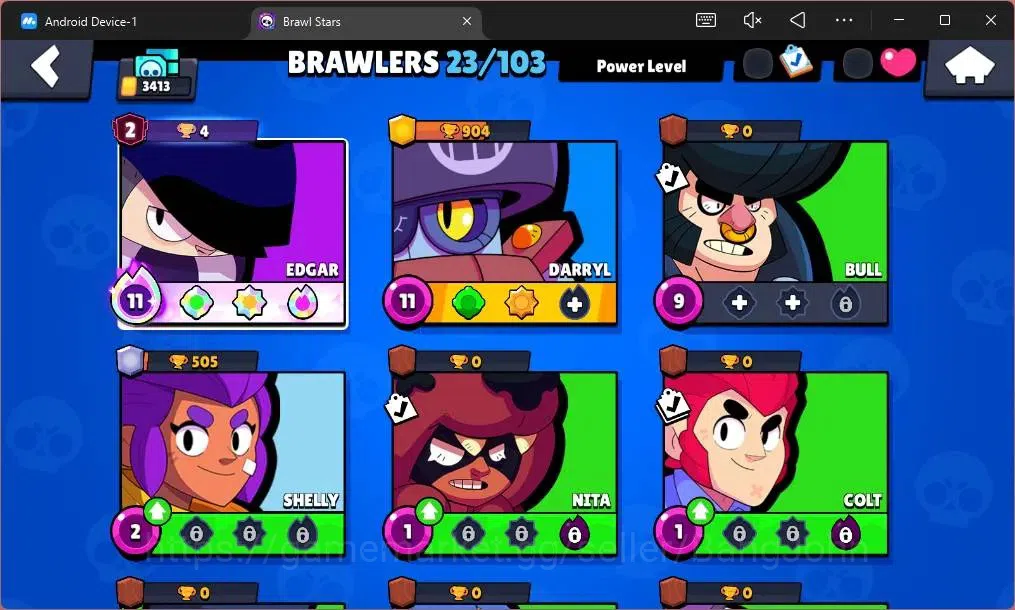 Brawl Stars Accounts Global | 3413 Trophy|23 Brawler|1 Max Hypercharge( image 4